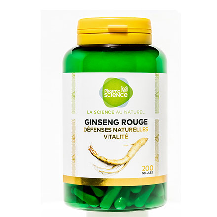 PHARMASCIENCE Tonus - Ginseng Rouge 200 g&eacute;lules