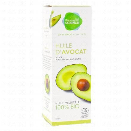 PHARMASCIENCE Huile v&eacute;g&eacute;tale d'Avocat Bio 50ml