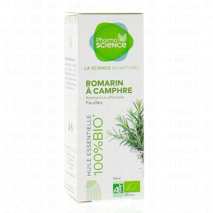 PHARMASCIENCE Huile essentielle de Romarin &agrave; Camphre bio flacon 10ml