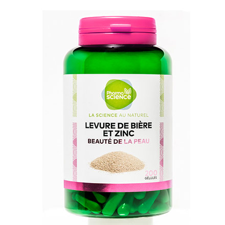 PHARMASCIENCE Beaut&eacute; - Levure de Bi&egrave;re et Zinc 200 g&eacute;lules