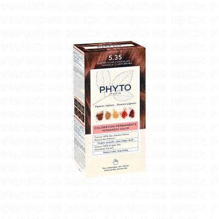 PHYTO Color n&deg;5.35 chatain clair chocolat Coloration permanente enrichie en pigments v&eacute;g&eacute;taux
