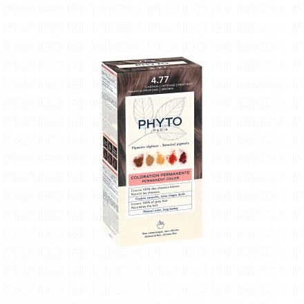 PHYTO Color n&deg;4.77 Chatain Marron Profond coloration permanente enrichie en pigments v&eacute;g&eacute;taux