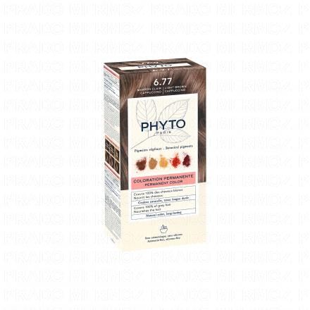 PHYTO Color n&deg;6.77 Marron Clair coloration permanente enrichie en pigments v&eacute;g&eacute;taux
