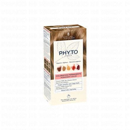 PHYTO Color n&deg;8 Blond Clair coloration permanente enrichie en pigments v&eacute;g&eacute;taux