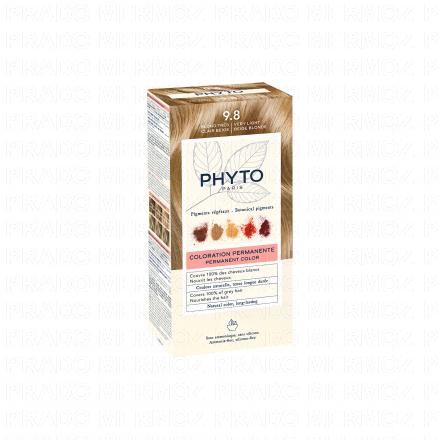 PHYTO Color n&deg;9.8 blond tr&egrave;s clair beige Coloration permanente enrichie en pigments v&eacute;g&eacute;taux