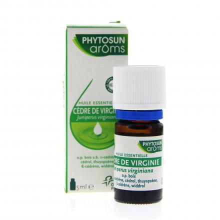 PHYTOSUN AROMS Huile essentielle de C&egrave;dre de Virginie flacon 5ml