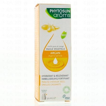 PHYTOSUN AROMS Huile v&eacute;g&eacute;tale Argan flacon pompe 50 ml