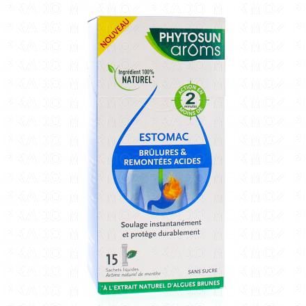 PHYTOSUN AROMS Estomac brulures et remontées acides 15 sachets