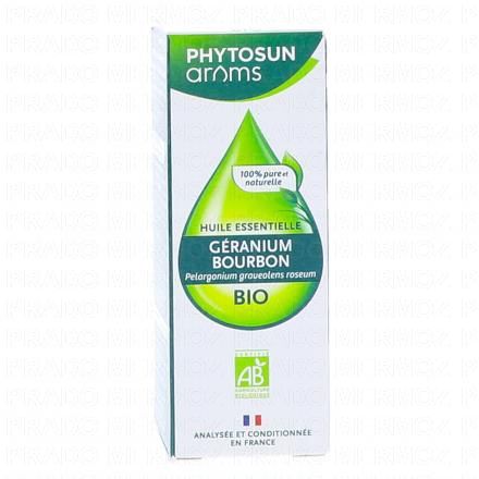 PHYTOSUN AROMS Huile essentielle de Géranium Bourbon Bio flacon 10 ml