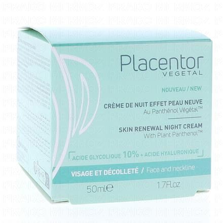PLACENTOR Cr&egrave;me de nuit effet peau neuve 50ml