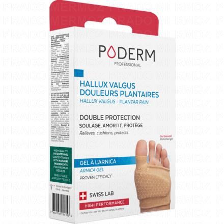 PODERM Double Protection - Hallux valgus Douleurs Plantaires (taille l)