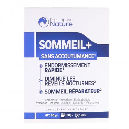 PRESCRIPTION NATURE Sommeil+ x30 gélules