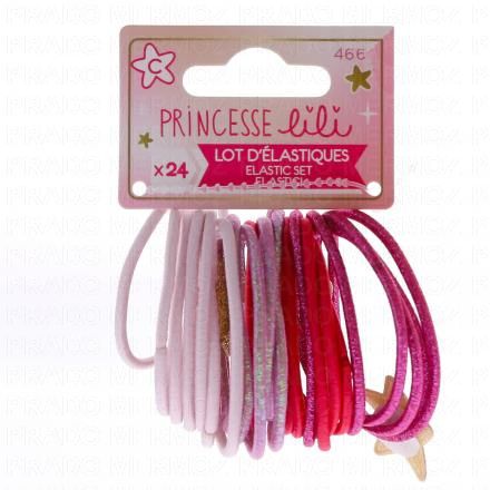 PRINCESSE LILI Lot d'&eacute;lastiques x24
