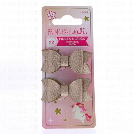 PRINCESSE LILI Pinces Nœuds x2