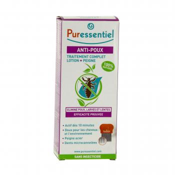 PURESSENTIEL Lotion traitante anti-poux + peigne (100ml)