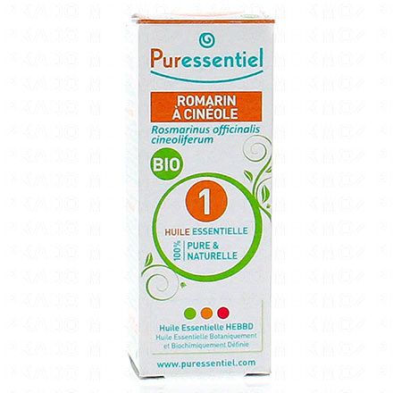 PURESSENTIEL Huile essentielle de Romarin &agrave; cin&eacute;ole Bio flacon 10 ml