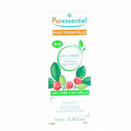 PURESSENTIEL Huile essentielle gaulth&eacute;rie bio (10ml)