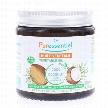 PURESSENTIEL Huile végétale coco bio 100ml