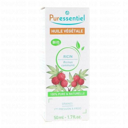 PURESSENTIEL Huile végétale ricin bio 50ml