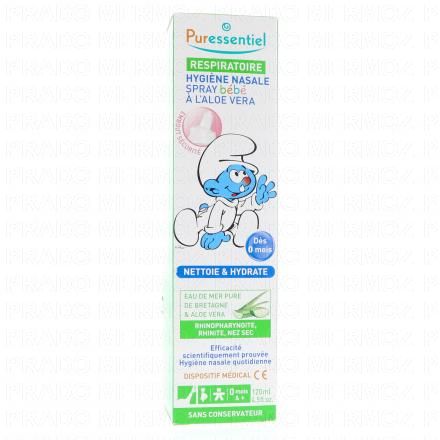 PURESSENTIEL Respiratoire Hygi&egrave;ne Nasale Spray B&eacute;b&eacute; 120ml
