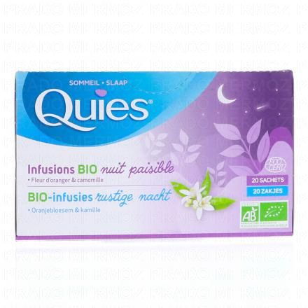 QUIES Nuit Paisible Infusions Bio x20 Sachets