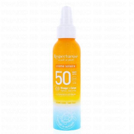 RESPECTUEUSE Cr&egrave;me Solaire SPF50 100ml