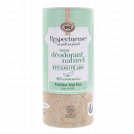 RESPECTUEUSE Mon d&eacute;odorant naturel fra&icirc;cheur alo&eacute; vera bio 50g