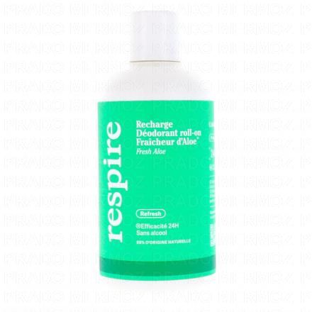 RESPIRE Recharge Déodorant roll-on Fraicheur d'aloe flacon 150ml