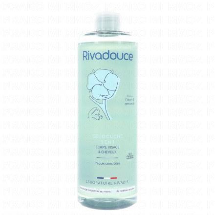 RIVADOUCE Gel douche 3 en 1 coton & amande (400ml)