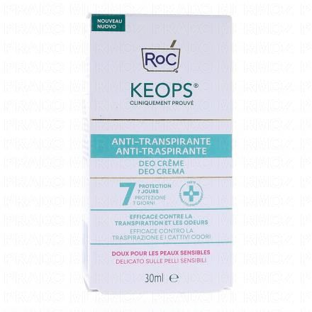 ROC Keops - Déodorant Crème Anti-Transpirante 30ml
