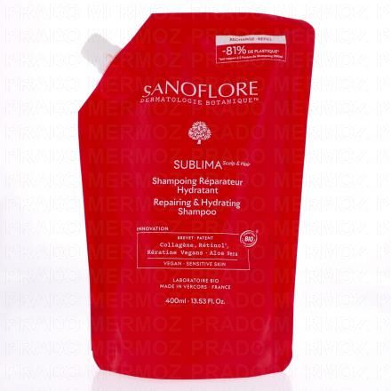 SANOFLORE Sublima - Shampooing r&eacute;parateur hydratant bio (eco recharge 400ml)