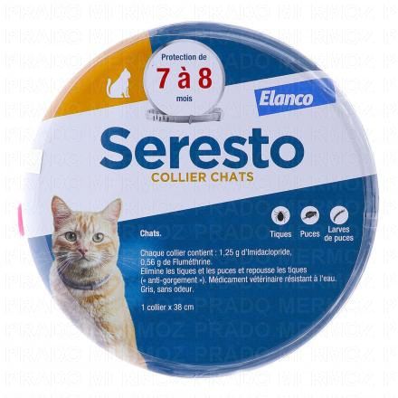 SERESTO Collier chat anti-tiques et puces (x1)
