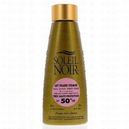 SOLEIL NOIR Lait solaire vitaminé anti Age SPF50+ flacon 150ml