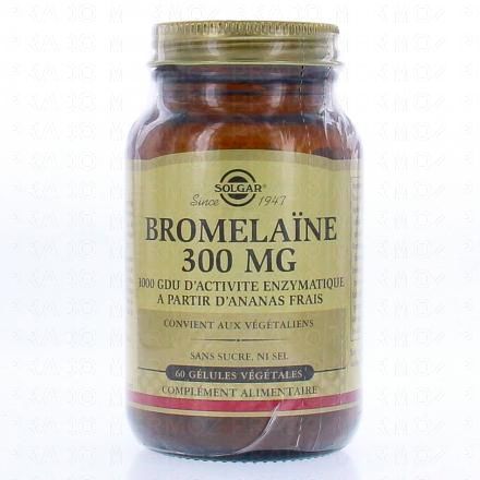 SOLGAR Bromela&iuml;ne 300mg x60 g&eacute;lules
