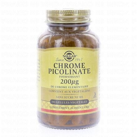 SOLGAR Chrome Picolinate 200&micro;g x90 G&eacute;lules