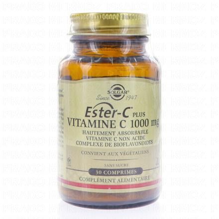 SOLGAR Ester C plus 1000 vitamine C 30 comprimés