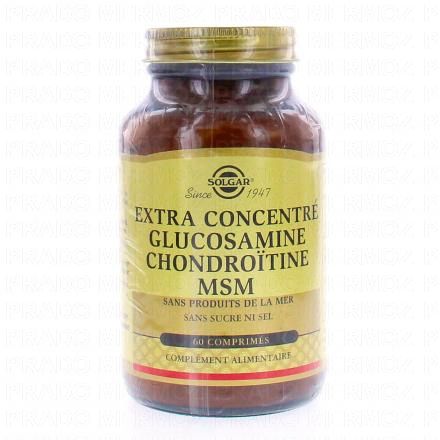 SOLGAR Extra Concentr&eacute; Glucosamine Chondro&iuml;tine MSM x60Comprim&eacute;s