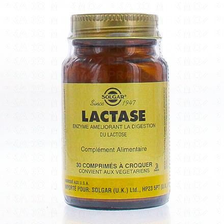 SOLGAR Lactase x30 comprim&eacute;s &agrave; croquer