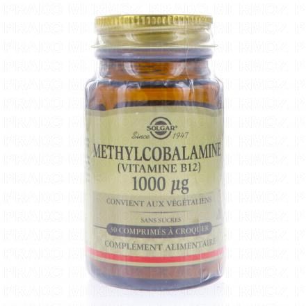 SOLGAR Methylcobalamine (Vitamine B12) 1000µg 30 comprimés