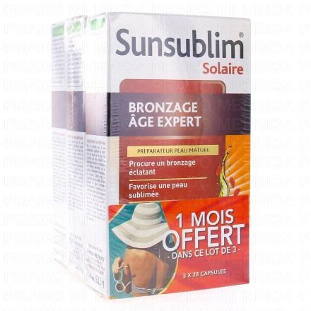 SUNSUBLIM SOLAIRE Bronzage &acirc;ge expert Lot de 3