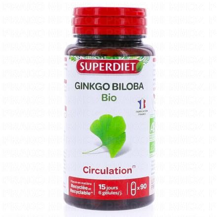 SUPERDIET Ginkgo Biloba bio 90 g&eacute;lules