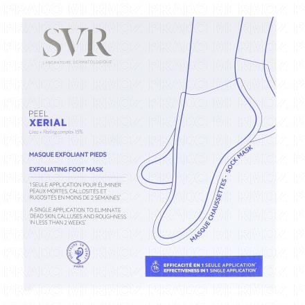 SVR Xérial Peel masque exfoliant pieds
