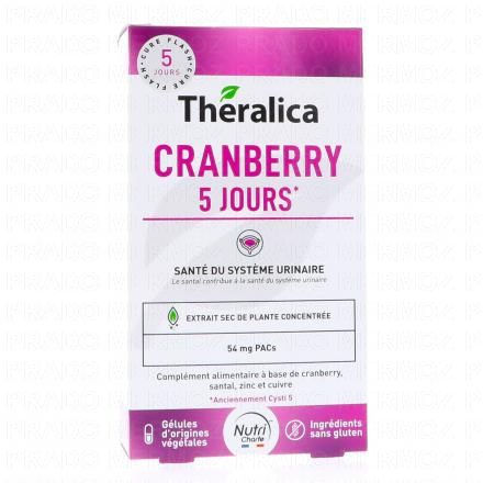 THERALICA Cranberry 5 jours système urinaire x15 gélules