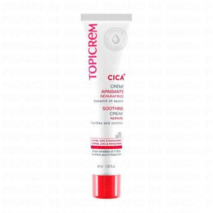 TOPICREM Cica+ cr&egrave;me apaisante r&eacute;paratrice tube 40ml
