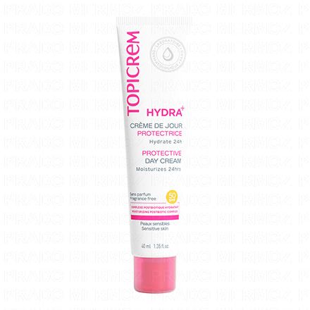 TOPICREM Hydra+ - Cr&egrave;me de jour protectrice SPF50 40ml