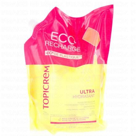 TOPICREM Ultra-Hydratant Huile de douche (eco recharge 1l)