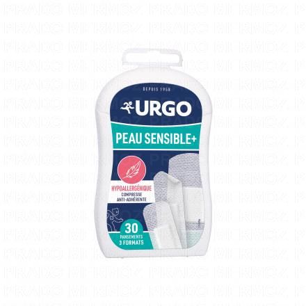 URGO Peau sensible hypoallerg&eacute;nique 30 pansements 3 formats
