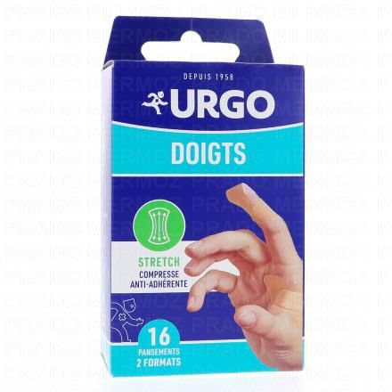 URGO Sp&eacute;cial doigts r&eacute;siste &agrave; l'eau 16 pansements 2 formats