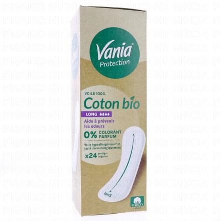 VANIA Prot&egrave;ge slip coton bio long x24
