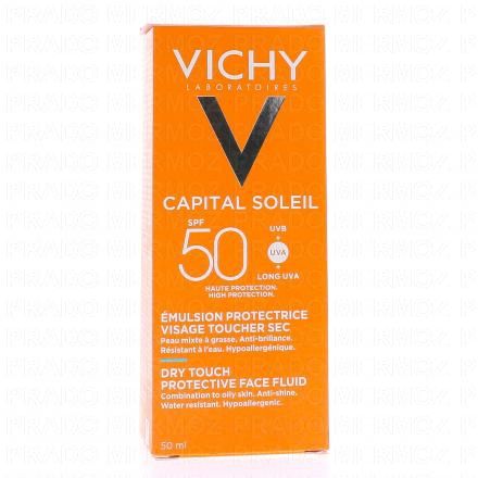 VICHY Capital Soleil - Emulsion Protectrice Visage toucher sec 50ml